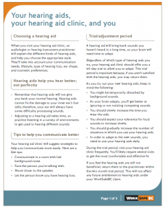 Your Hearing Aids, Your Hearing Aid Clinic, And You