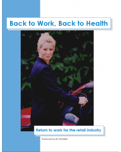 Back to Work, Back to Health - Return to work for the retail industry